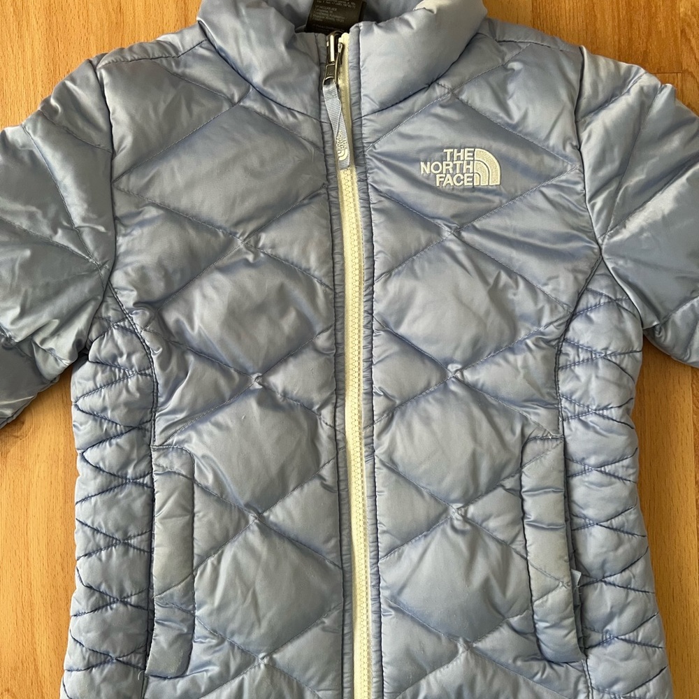 The North Face 550 down fill puffer light jacket size 5 girl